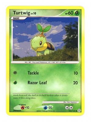turtwig pokemon card holographic Turtwig (103/130) - Diamond and Pearl