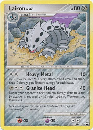 Pokemon Platinum Rising Rivals Single Card Uncommon Lairon 44/111