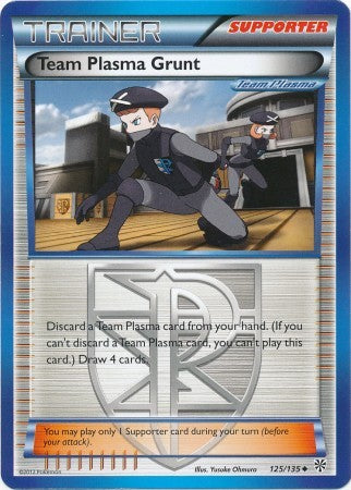 Team Plasma Grunt 125/135 - Pokemon Plasma Storm Uncommon Card