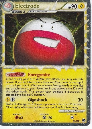 rare electrode pokemon card Pokemon Card HS Triumphant Electrode (Prime) Ultra Rare 93/102