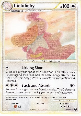 Lickilicky (38/102) - Triumphant - Damaged Reverse Holofoil Lickilicky (38/102) - Triumphant - Damaged Reverse Holofoil