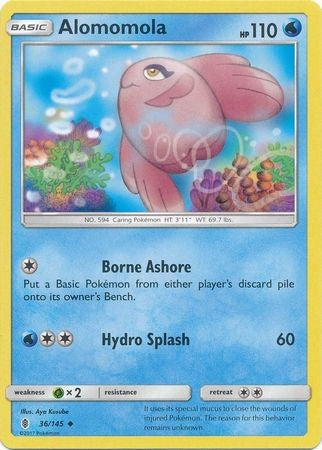 Alomomola 36/145 Uncommon - Pokemon Sun & Moon Guardians Rising Card