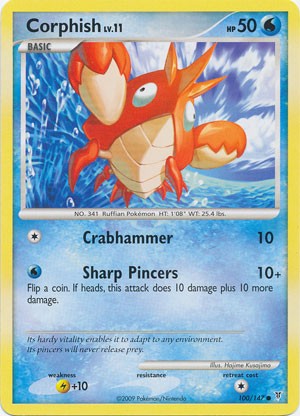 Pokemon Supreme Victors Common Card - Corphish 100/147