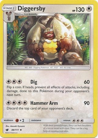 Diggersby 88/111 Uncommon - Pokemon Crimson Invasion Card