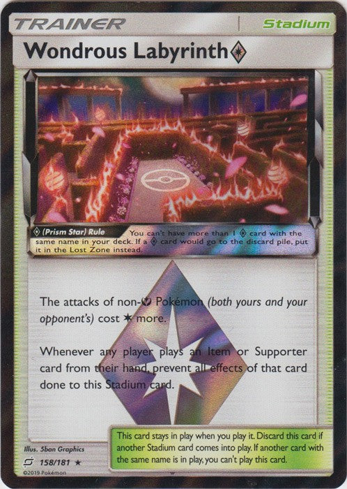 Wondrous Labyrinth Prism Star - 158/181 Pokemon » SM Team Up Holo Rare
