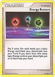 Pokemon Diamond and Pearl Majestic Dawn- Energy Restore(Uncommon)