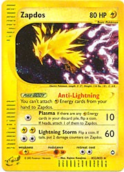 Pokemon Aquapolis - Zapdos Holofoil