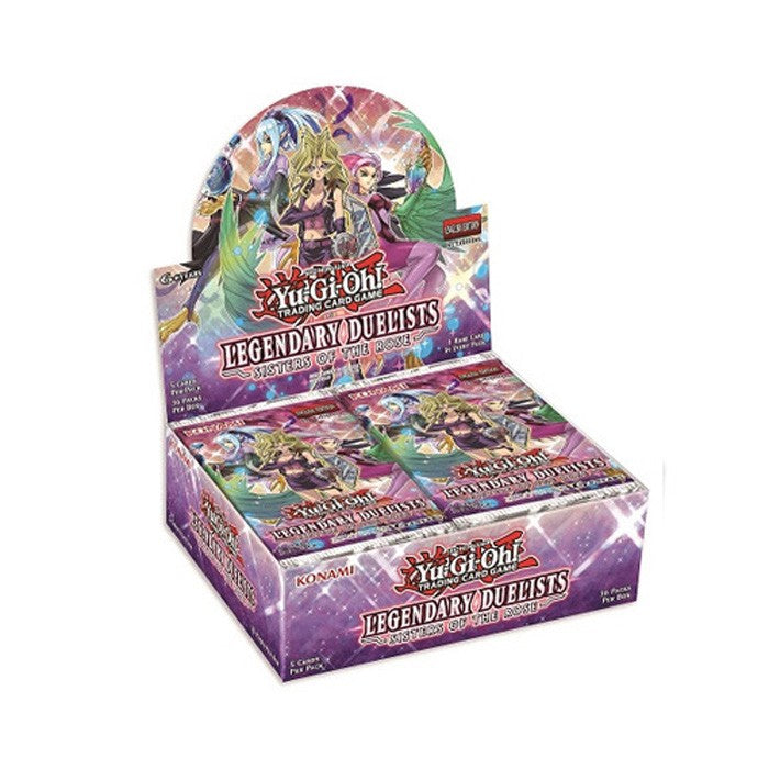 yugioh legendary duelists sisters of the rose booster box Sealed MAI (1/36) Each booster pack contains 5 cards. Legendary Duelists: Sisters of the