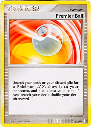 Pokemon Diamond and Pearl Stormfront Card - Premier Ball (U)
