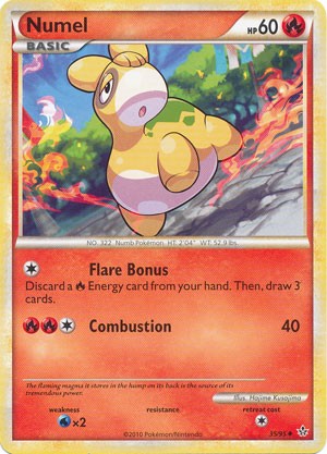 Pokemon Card HS Unleashed Single Card Uncommon Numel 35/95
