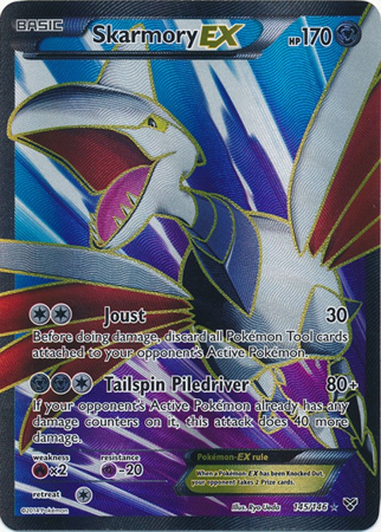 Skarmory EX 145/146 - Pokemon XY Holo Full Art Ultra Rare Card