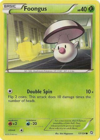 Foongus 17/124 - Pokemon Dragons Exalted Common Card