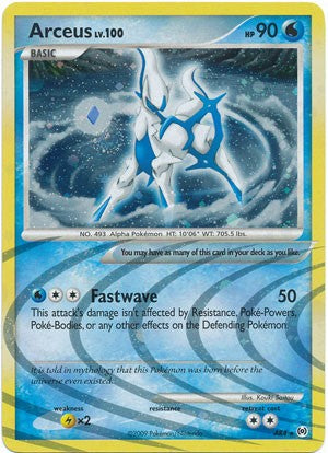 Pokemon Platinum Arceus Single Card Holofoil Rare Arceus AR4 –