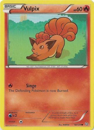 Vulpix 18/124 - Pokemon Dragons Exalted Common Card