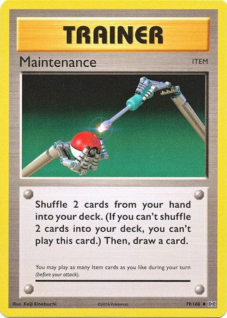 Maintenance 79/108 Uncommon - Pokemon XY Evolutions Single Card