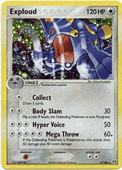 Pokemon EX Emerald Holo Rare Card - Exploud 3/106