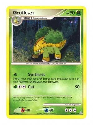 Pokemon Diamond & Pearl Uncommon Card - Grotle 49/130