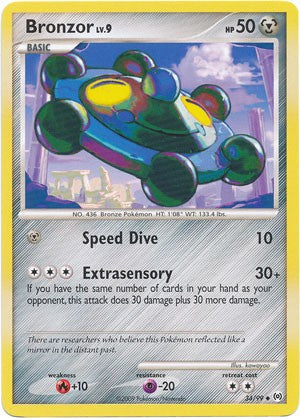 Pokemon Platinum Arceus Single Card Uncommon Bronzor 34/99
