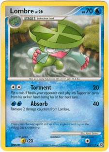 Pokemon Secret Wonders Uncommon Card - Lombre 54/132