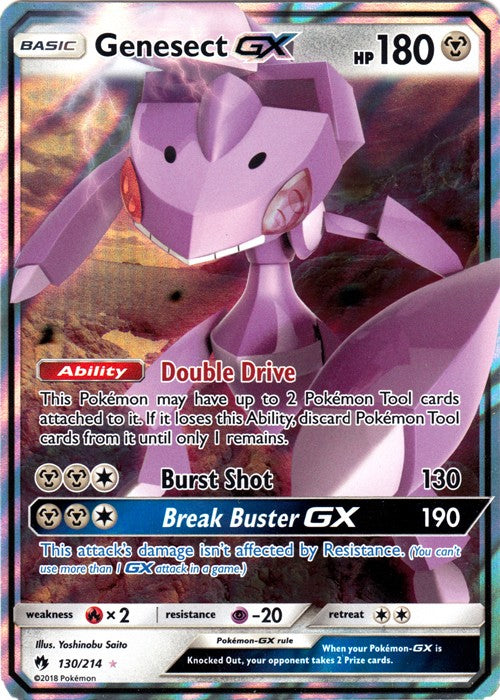 Genesect GX - 130/214 - Ultra Rare Sun & Moon: Lost Thunder