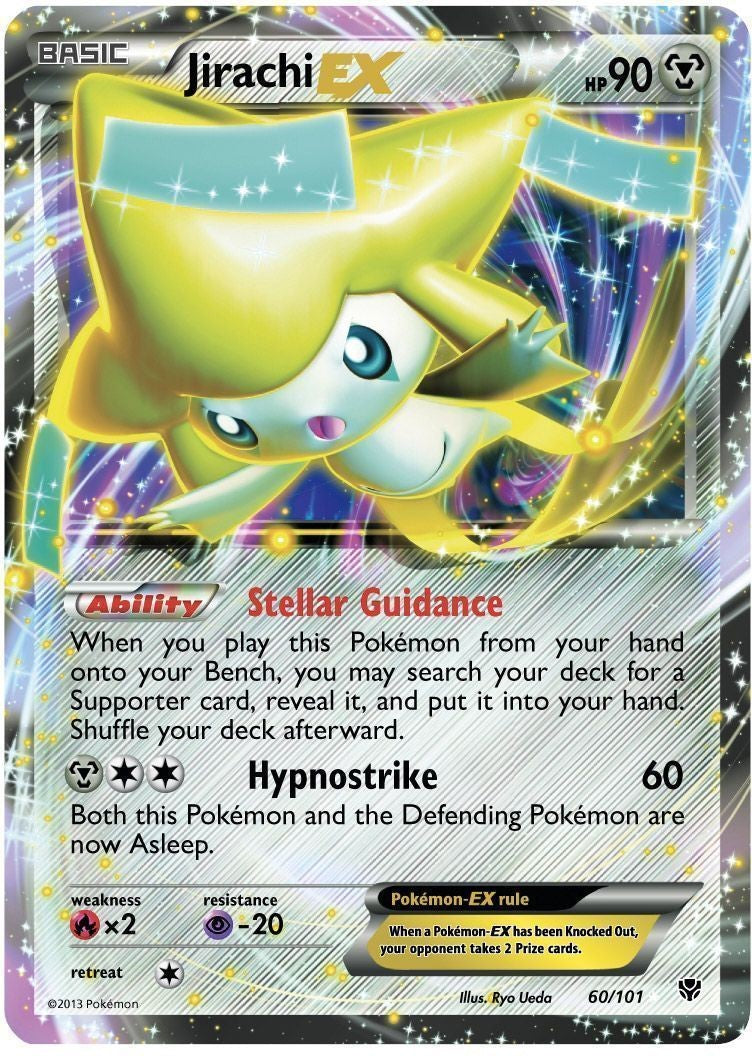 Jirachi EX 60/101 - Pokemon Plasma Blast Ultra Rare Card