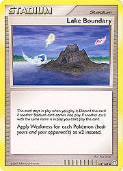 Pokemon Diamond & Pearl Mysterious Treasures- Stadium Lake Boundary