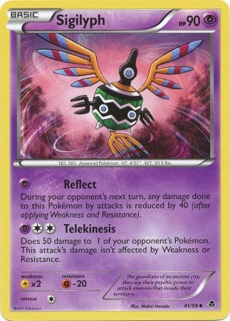 Pokemon Emerging Powers Uncommon Card - Sigilyph 42/98