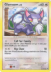 Pokemon Diamond and Pearl Majestic Dawn- Glameow(Common)
