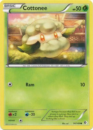 Cottonee 14/149 - Pokemon Boundaries Crossed Common Card