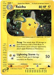 Pokemon E Skyridge - Raichu Holofoil