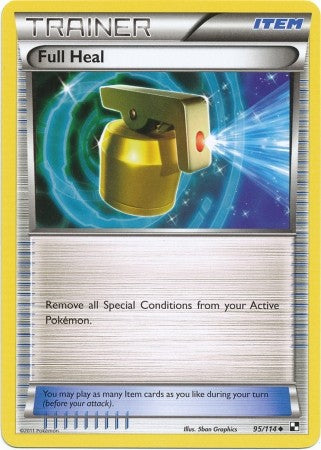 Pokemon Black & White Full Heal 95/114 Uncommon Card