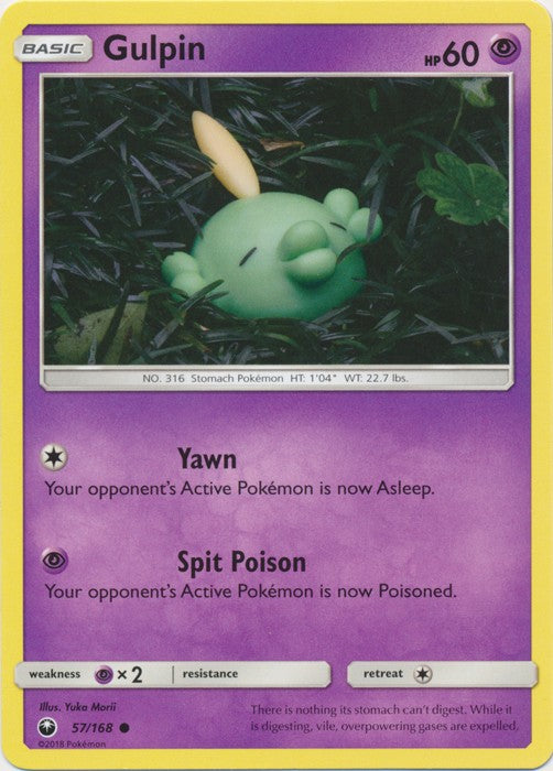 Gulpin 57/168 Common - Celestial Storm SM7 Pokemon Card