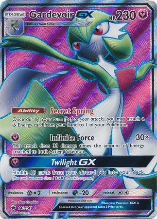 Gardevoir GX 140/147 Full Art - Pokemon Sun & Moon Burning Shadows Card