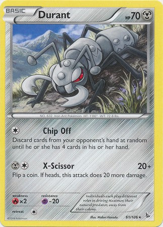 Durant 61/106 - Pokemon XY Flashfire Rare Card