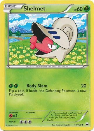 Pokemon Dark Explorers Common Card - Shelmet 10/108