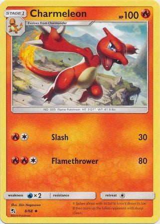 Charmeleon - 8/68 - Uncommon Sun & Moon: Hidden Fates