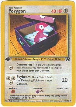 Pokemon Team Rocket Uncommon Card - Porygon 48/82