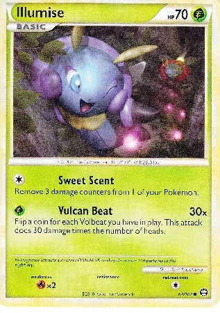 Pokemon Card HS Triumphant Illumise Common 64/102