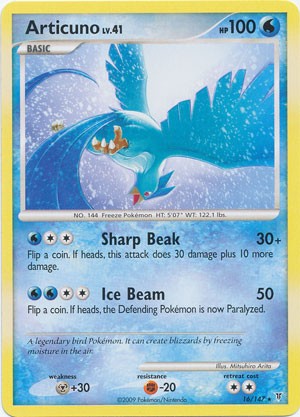 Pokemon Supreme Victors Rare Card - Articuno 16/147