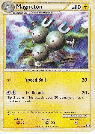 Pokemon Card HS Triumphant Magneton Uncommon 43/102