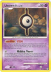 Pokemon Diamond & Pearl Mysterious Treasures-Unown