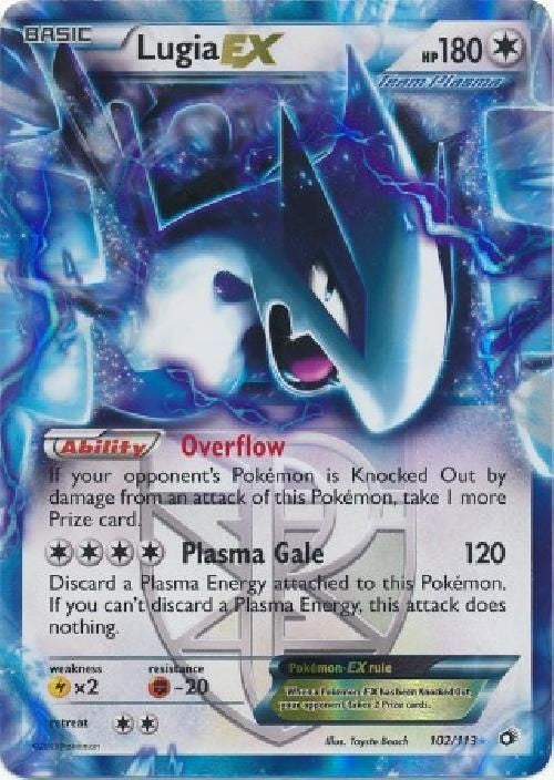 Lugia EX 102/113 - Pokemon Legendary Treasures Ultra Rare Card