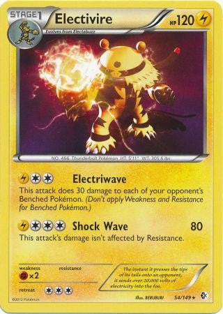 Electivire 54/149 - Pokemon Boundaries Crossed Rare Card