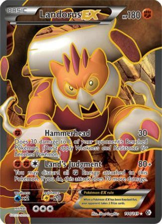 Landorus EX 144/149 - Pokemon Boundaries Crossed Full Art Ultra Rare Card