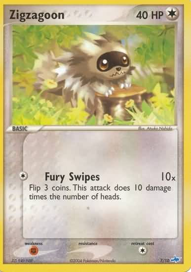 Pokemon Common Promo Single Card - Zigzagoon 7/10