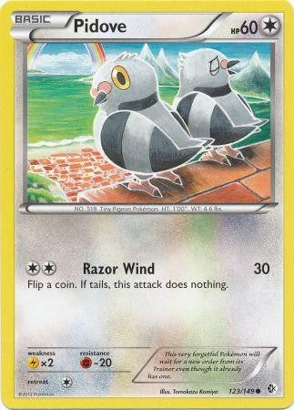 Pidove 123/149 - Pokemon Boundaries Crossed Common Card