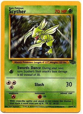 Pokemon Jungle Rare Card - Scyther 26/64