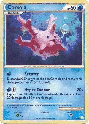 Pokemon HeartGold SoulSilver Single Card Uncommon Corsola 37/123