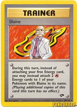Blaine (100) (100) 100 - 1st Edition Gym Challenge
