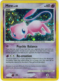 Pokemon Secret Wonders Holo Rare Card - Mew 15/132